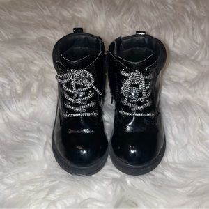 Wonder Nation toddler girl black boots size 6
